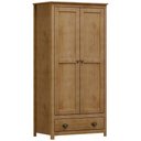 Ver imagem 2 de Guarda Roupa Solteiro 91cm 2 Portas 1 Gaveta Lázio Freijó F07 - Mpozenato