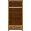 Ver imagem 5 de Guarda Roupa Solteiro 91cm 2 Portas 1 Gaveta Lázio Freijó F07 - Mpozenato