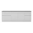 Ver imagem 2 de Kit 2 Balcões Gabinete Pia 150Cm E Cooktop 70Cm Branco