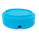 Ver imagem 4 de Kit 4 Cinzeiro de Silicone Redondo Resistente Lavável Não Queima e Não Quebra Cor:azul