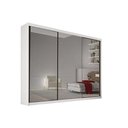 Ver imagem 1 de Guarda Roupa Casal 3 Portas de Correr e 6 Gavetas C- Espelho Passion Plus Branco - Novo Horizonte