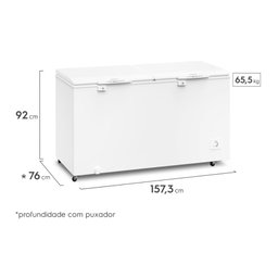 Freezer Horizontal Electrolux Cycle Defrost 513l com Função Turbo Freezer Duas Portas - 8