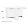 Freezer Horizontal Electrolux Cycle Defrost 513l com Função Turbo Freezer Duas Portas - 8