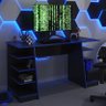 Mesa para Computador Gamer Star Preto/Azul - PR Móveis - 2