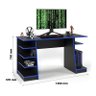 Mesa para Computador Gamer Star Preto/Azul - PR Móveis - 5