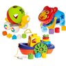 Brinquedos Educativos Encaixe Bebê 1 Ano - 3 Peças - 1