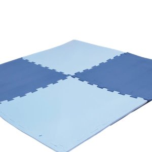 TATAME EVA 1,50X1 MT ESP 10MM AZUL - 6 PLACAS 50X50 CM