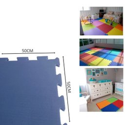 TATAME EVA 1,50X1 MT ESP 10MM AZUL - 6 PLACAS 50X50 CM - 3