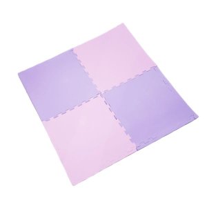 TATAME EVA 1,50X1 MT ESP 10MM ROSA/LILÁS - 6 PLACAS 50X50 CM