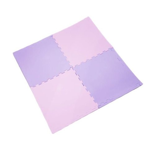 Tatame Eva 1,50x1 Mt Esp 10mm Rosa/lilás - 6 Placas 50x50 Cm