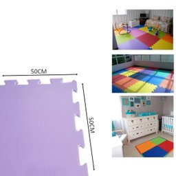 TATAME EVA 1,50X1 MT ESP 10MM ROSA/LILÁS - 6 PLACAS 50X50 CM - 2