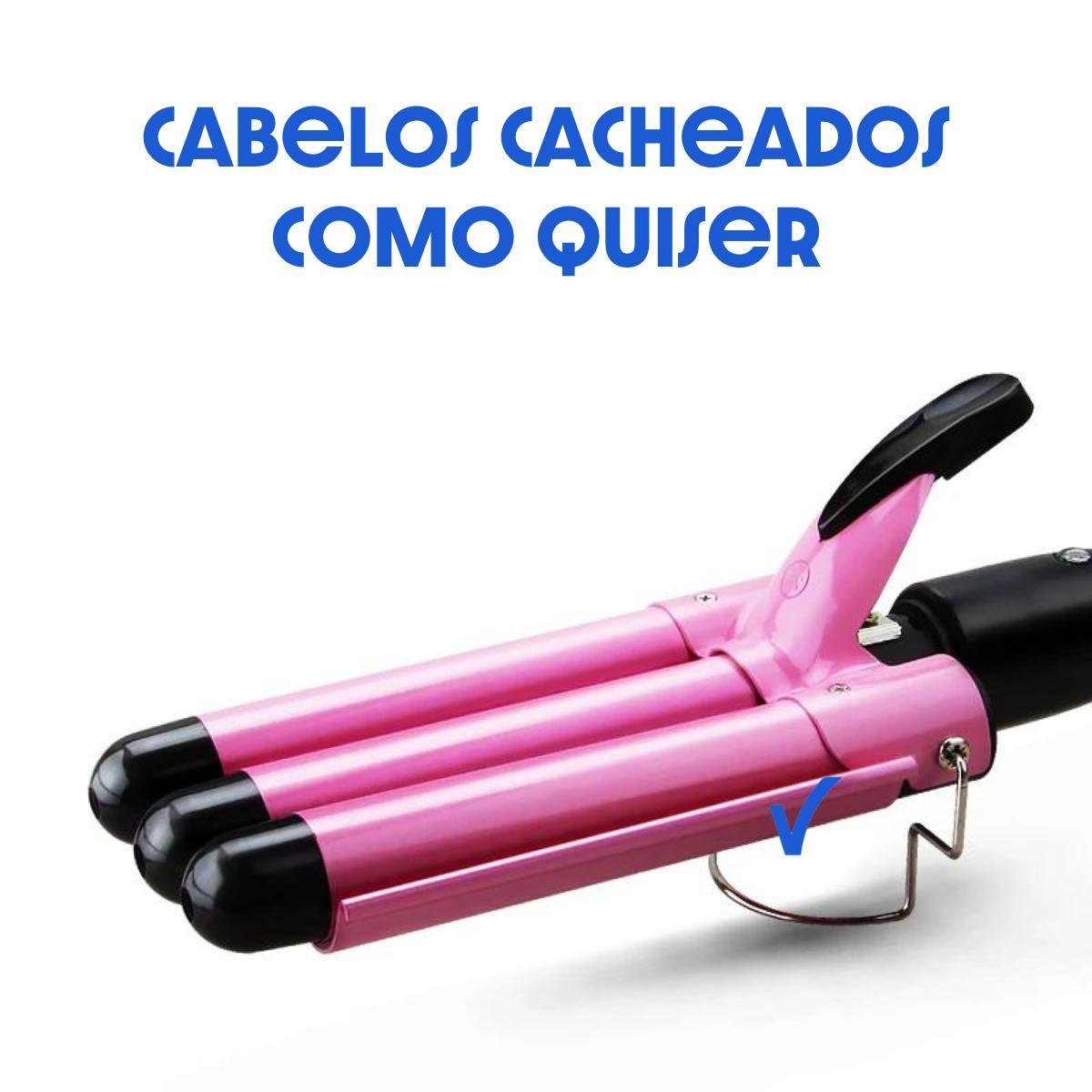 Modelador de Cachos Triondas Ondulador 25mm Bivolt Cacheador - 3