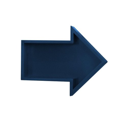 Nicho Prateleira Decorativa Quarto Infantil Formato Seta:azul