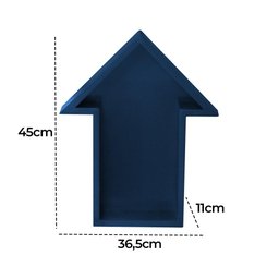 Nicho Prateleira Decorativa Quarto Infantil Formato Seta:azul - 3