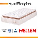 Ver imagem 6 de Cama Box Colchão Solteiro Molas Ensacadas City Pillow Top 88x188x61cm Branco / Bege Hellen