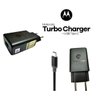 Carregador Moto G6 Plus xt1926 Turbo Power 18W Tipo-C Preto - 1
