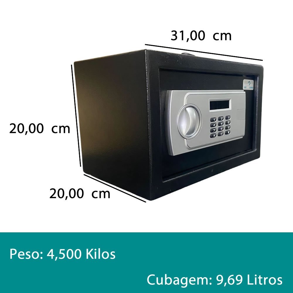 Cofre Eletrônico Digital - CD 31/20 LCD Fort Safe - 6