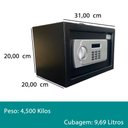 Ver imagem 6 de Cofre Eletrônico Digital - CD 31/20 LCD Fort Safe