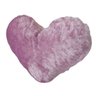 Almofada de Coração Pelúcia Pelo Curto Lilás Para Decoração - 4