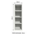 Ver imagem 3 de Adega Armário de Cozinha 100% MDF 20 cm Branco Acordes Madesa