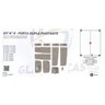 Kit 8 Porta dupla pivotante Glass Peças kit8 Branco - 2