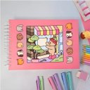 Ver mais imagens de Kit Livro Bob Gude Bobbie Goods de Colorir Capa Dura + 24 Canetinhas - Rosa
