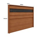Ver imagem 3 de Cabeceira Cama de Casal 165cm com Detalhe Chanfrado 100% Mdf Cor:itaúba Âmbar com Reali