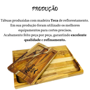 Ver imagem 4 de Kit Tábua Churrasco Carne Madeira C/ Petisqueira de Madeira