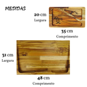 Ver imagem 6 de Kit Tábua Churrasco Carne Madeira C/ Petisqueira de Madeira