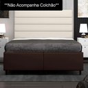 Ver imagem 2 de Base Cama Box Casal Queen 158cm Bipartido Hit I02 Corano Marrom - Mpozenato