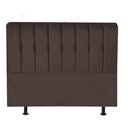 Ver imagem 2 de Cabeceira Estofada Kiara 160cm Queen Size Box Quarto Corino Marrom - Gat Magazine