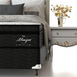 Conjunto Box Mola Ensacada Probel Guarda Costas Munique Queen 158x56cm - 6