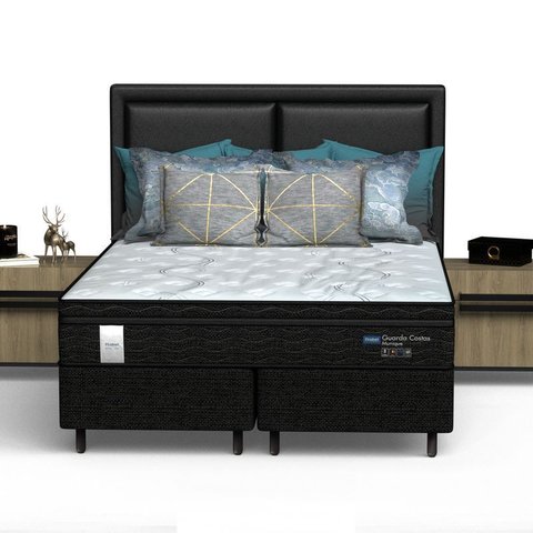 Conjunto Box Mola Ensacada Probel Guarda Costas Munique Queen 158x56cm