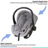 Carrinho Bebe Berço Passeio Reversível Galzerano 15kg Milano Cinza + Bebê Conforto + Protetor Solar  - 6