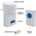 Ver imagem 3 de Campainha Wireless Resistente Água Sem Fio Residencial