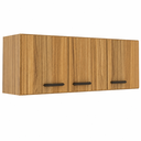 Ver imagem 2 de Armário Aéreo de Cozinha 120cm 3 Portas Berlim CO6300 Ipê - Decibal