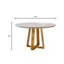 Ver imagem 5 de Conjunto Sala de Jantar 4 Lugares Mesa Redonda 1,0m e 4 Cadeiras Moveis Mix
