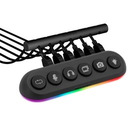 Hub Usb 5 Portas 3.0 Streamplify Deck 5 Preto Rgb - 8
