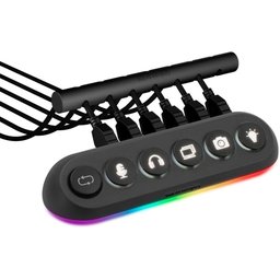 Hub Usb 5 Portas 3.0 Streamplify Deck 5 Preto Rgb - 9