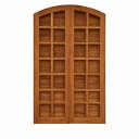 Ver imagem 2 de Porta Balcão Abrir/Abri 4 Folhas 2,10 (A) X 1,40 (L)Madeira Maciça de Itauba Arco CX 14 cm