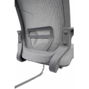 Ver imagem 3 de Kit 02 Cadeiras Fixas Pé S Adrix Plaxmetal Couro Eco Cinza