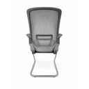 Ver imagem 2 de Kit 02 Cadeiras Fixas Pé S Adrix Plaxmetal Couro Eco Cinza