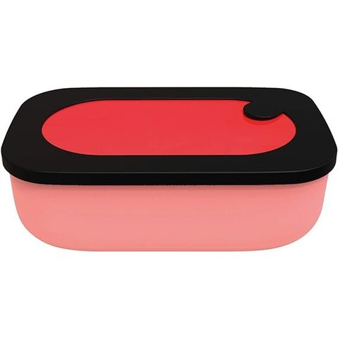 Lancheira Hermética com Válvula Lunch Box On The Go 20x12x7 - Bright Red- Guzzini