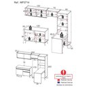 Ver imagem 5 de Cozinha Completa 5 Peças com Armário e Balcão Mp3714 Veneza Gb Preta