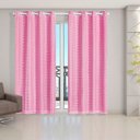 Ver imagem 4 de Cortina Blackout Pvc com Voil Xadrez 2,80m X 2,30m - Rosa