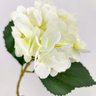 Hortência Branca 48x18cm Haste Flor Planta Artificial - 3