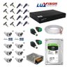 Kit Cftv Dvr Fullhd 1080p Luxvision 8 + 8 Câmera 403t Hbtech.. - 1