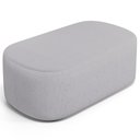 Ver imagem 1 de Puff Decorativo Orgânico para Living Quarto 100cm Doha W01 Linho Cinza - Lyam Decor