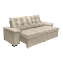 Ver imagem 2 de Sofá Retrátil e Reclinável Aspen 2.30m Super Pillow - Bege