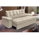 Ver imagem 1 de Sofá Retrátil e Reclinável Aspen 2.30m Super Pillow - Bege